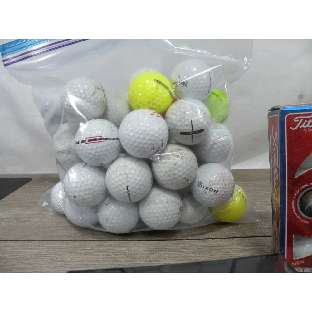 Mixed Used Golf Balls Bulk Lot w/ New Callaway Nike Titleist Sleeves